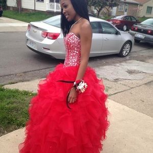 Great condition Red Prom  dress